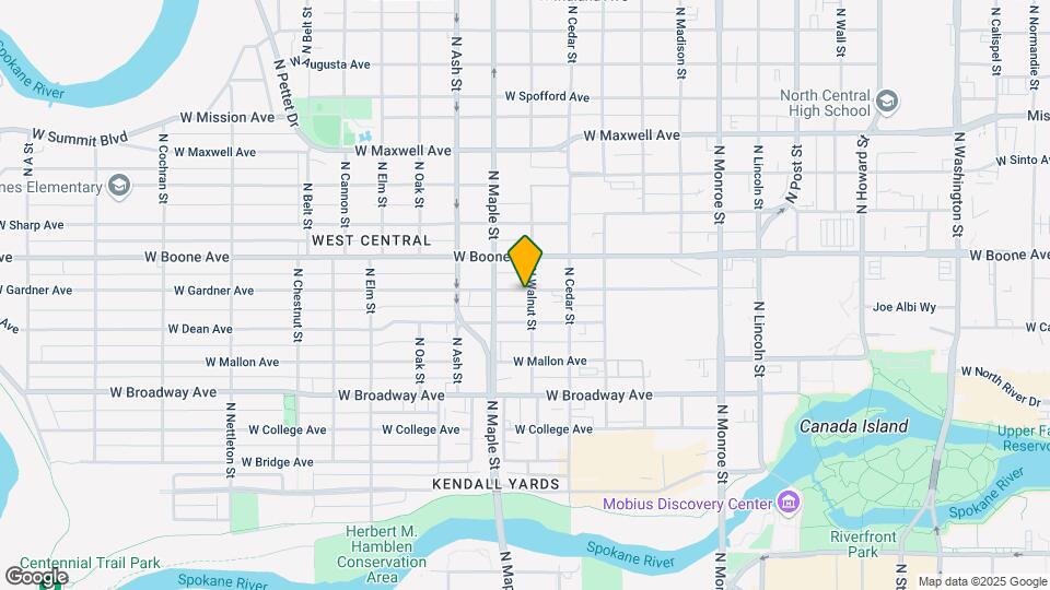 1503 W Gardner Ave Mapa y Detalles de la Ubicación