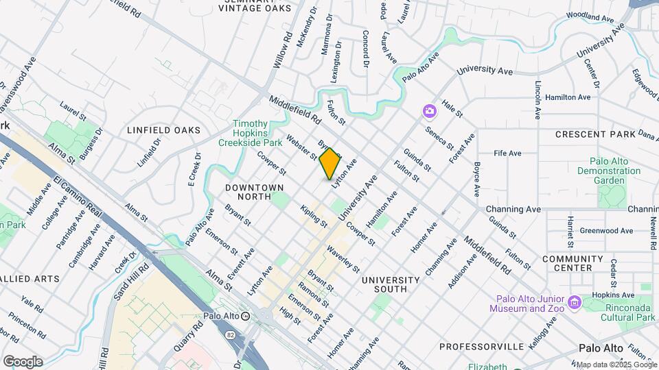 555 Lytton Ave Map and Location Details