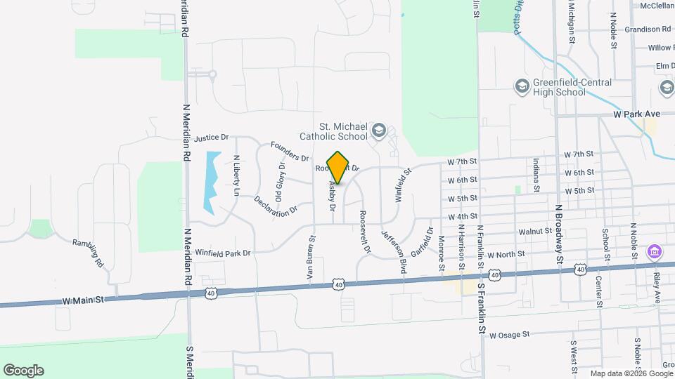 447 Ashby Dr Map and Location Details