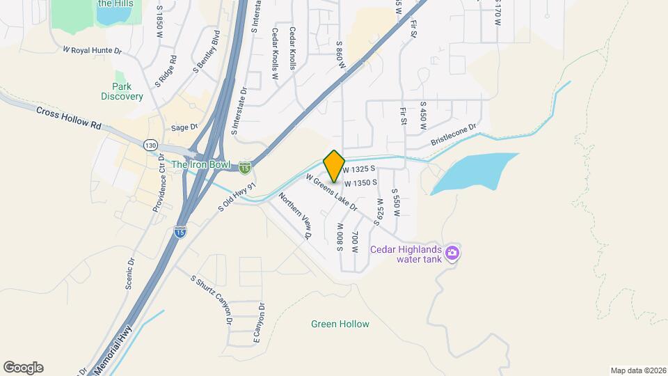 926 W Greens Lake Dr Map and Location Details