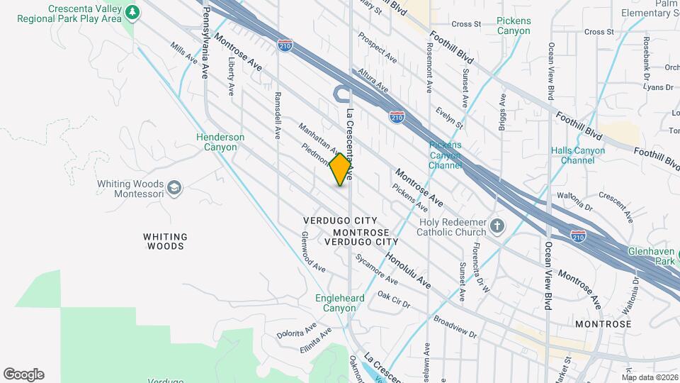 3907 La Crescenta Ave Map and Location Details