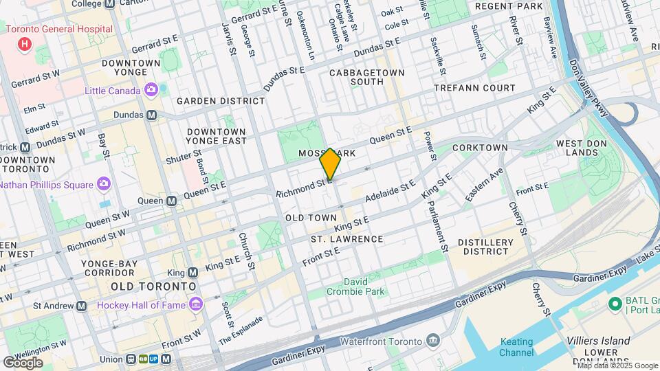 311 Richmond St E Map and Location Details