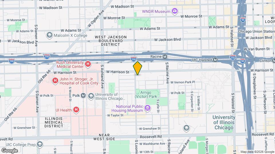 619 S Loomis St, Unit First Floor Map and Location Details