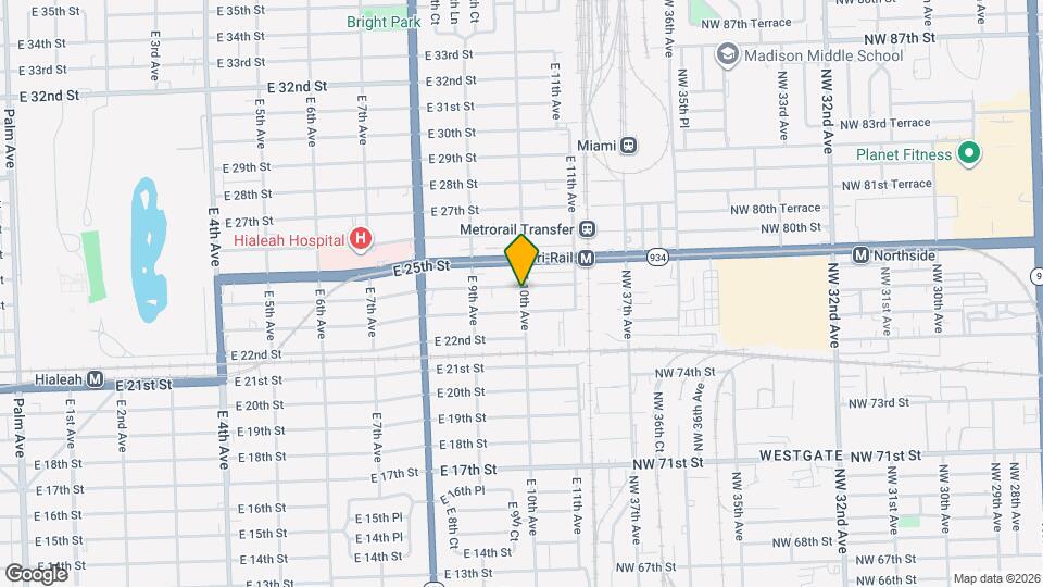 996 E 24th St Map and Location Details