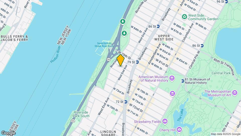 308 West 77th Street Map and Location Details
