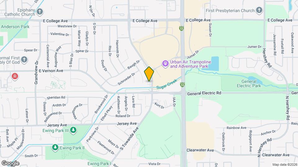 321 S Towanda Ave Map and Location Details