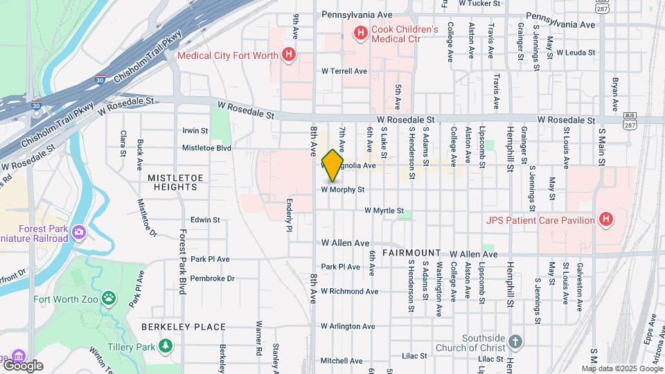 1329 Hurley Ave Map and Location Details