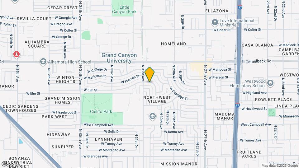 3019 W Elm St Map and Location Details