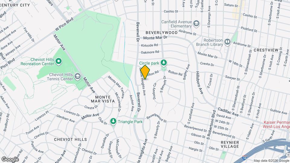 2122 Castle Heights Ave Map and Location Details