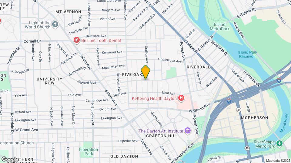 541 Grafton Ave Map and Location Details