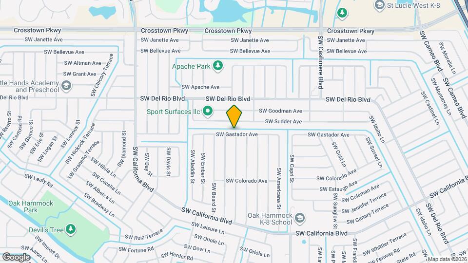 1365 SW Gastador Ave Map and Location Details