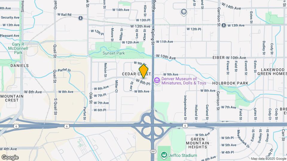 860 Kline Dr Map and Location Details