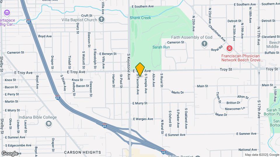 3033 S Tacoma Ave Map and Location Details