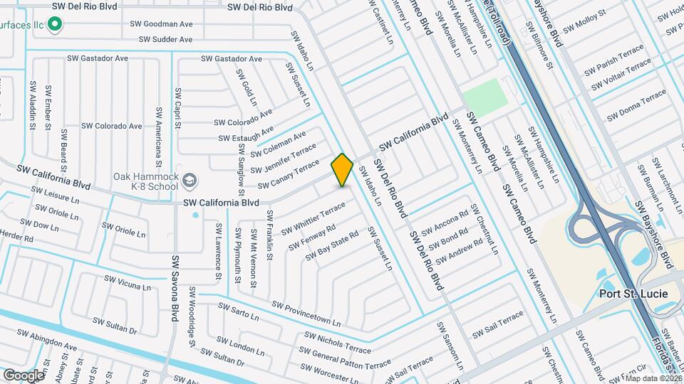 928 SW John MacCormack Terrace Map and Location Details