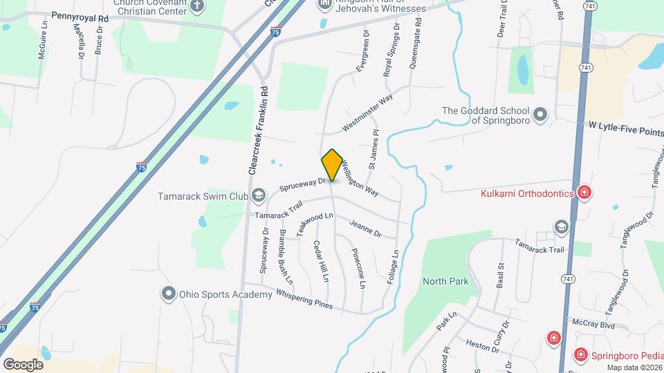 410 Evergreen Dr Map and Location Details