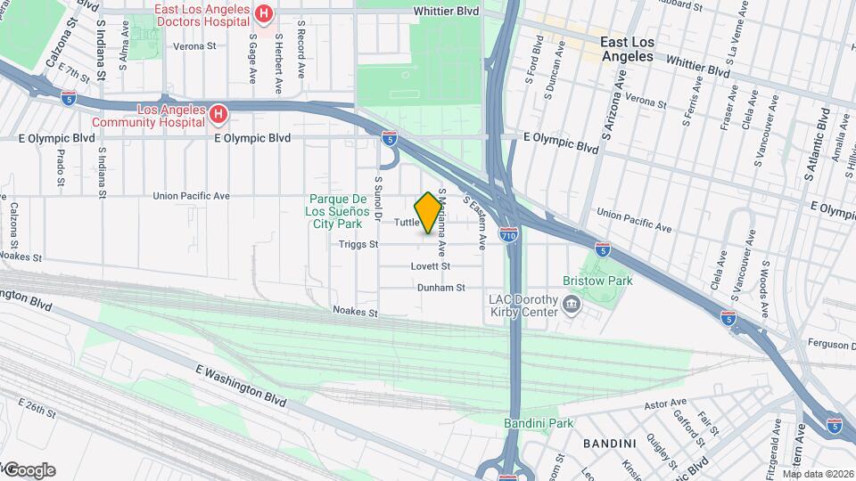 4433 Triggs St Mapa y Detalles de la Ubicación