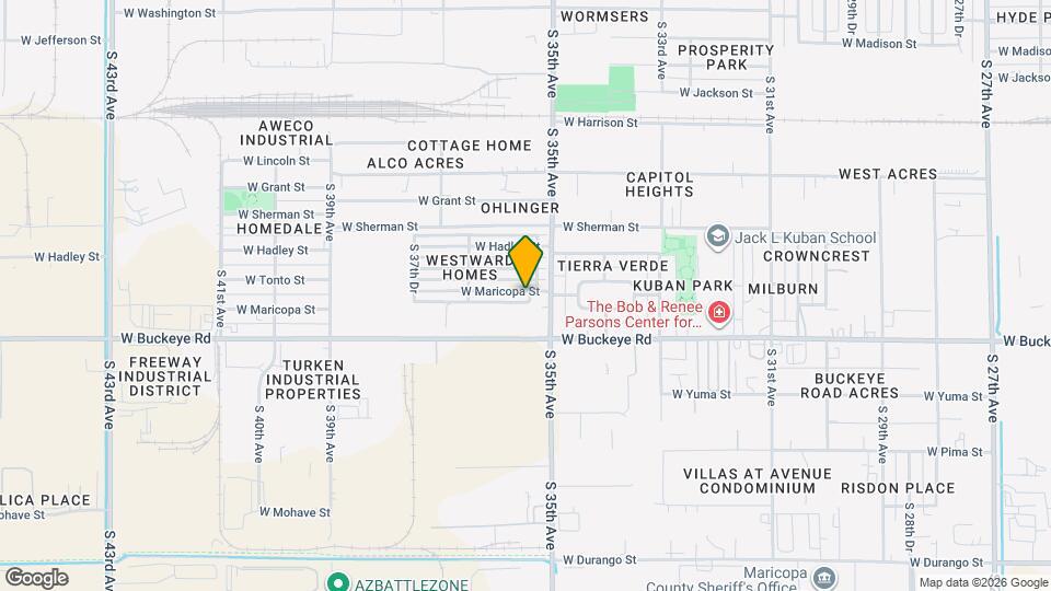 3523 W Maricopa St Map and Location Details