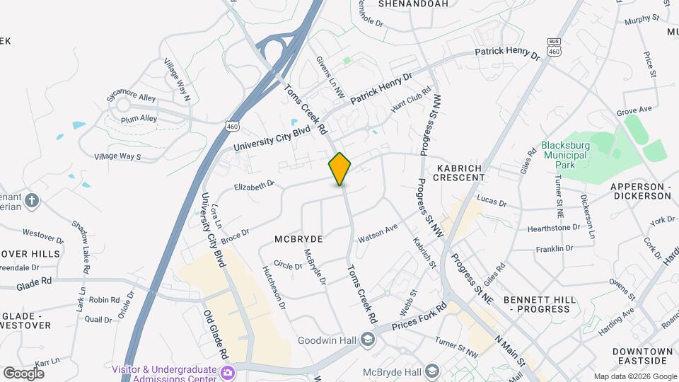 940 McBryde Ln Map and Location Details