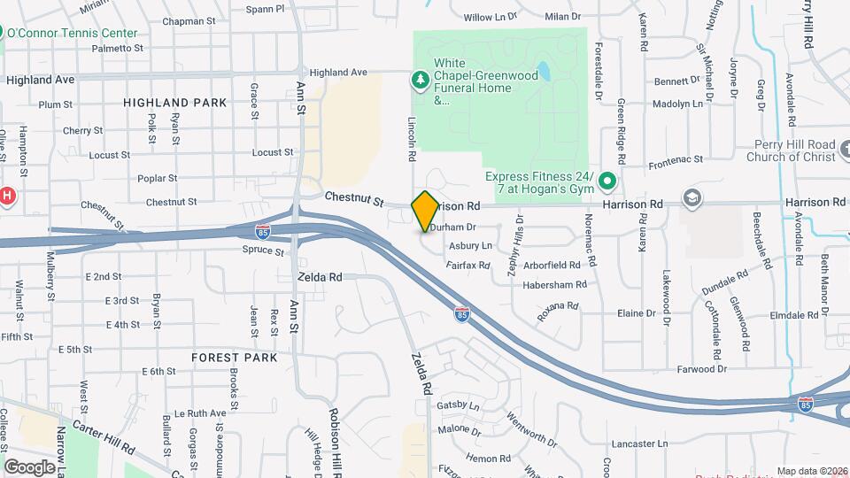 3120 Durham Dr Mapa y Detalles de la Ubicación
