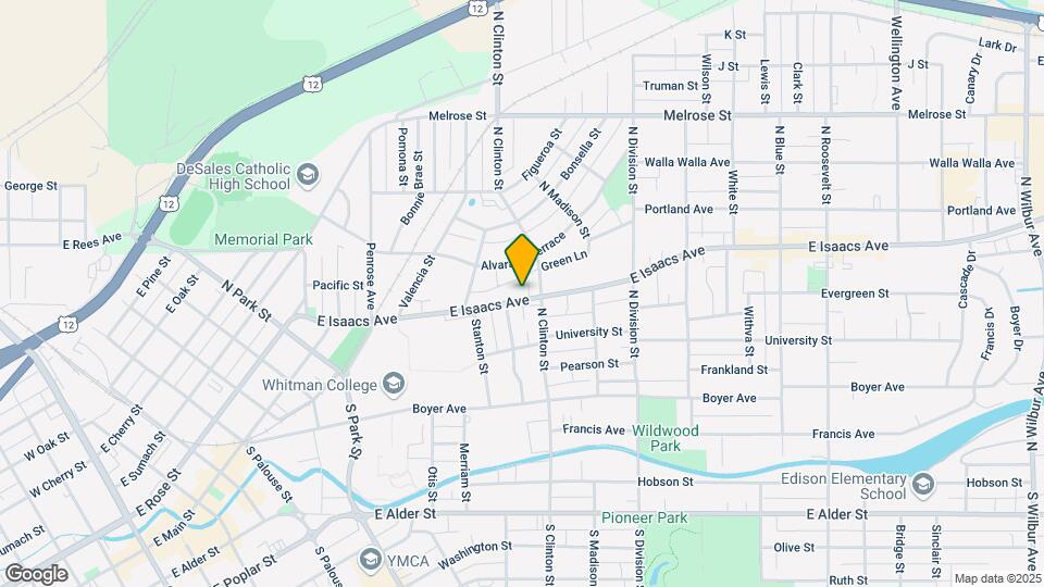 1055 E Isaacs Ave Mapa y Detalles de la Ubicación
