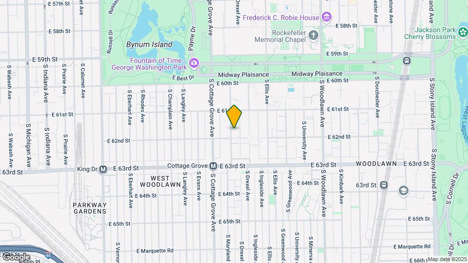 6147 S Drexel Ave Map and Location Details