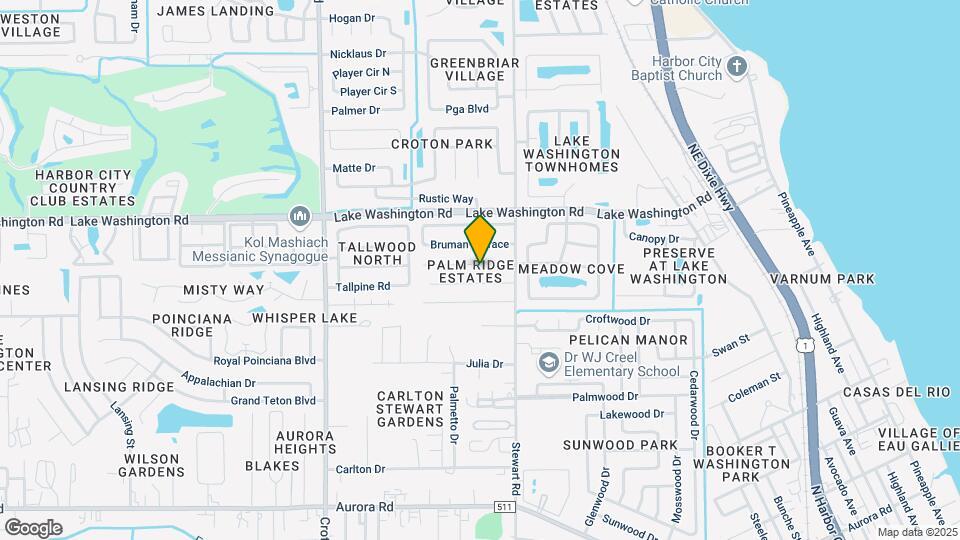 1689 Palm Ridge Rd Map and Location Details