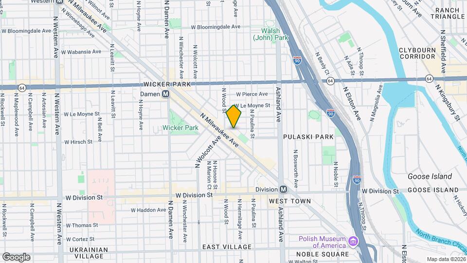 1739 W Beach Ave, Unit apt 1 Mapa y Detalles de la Ubicación