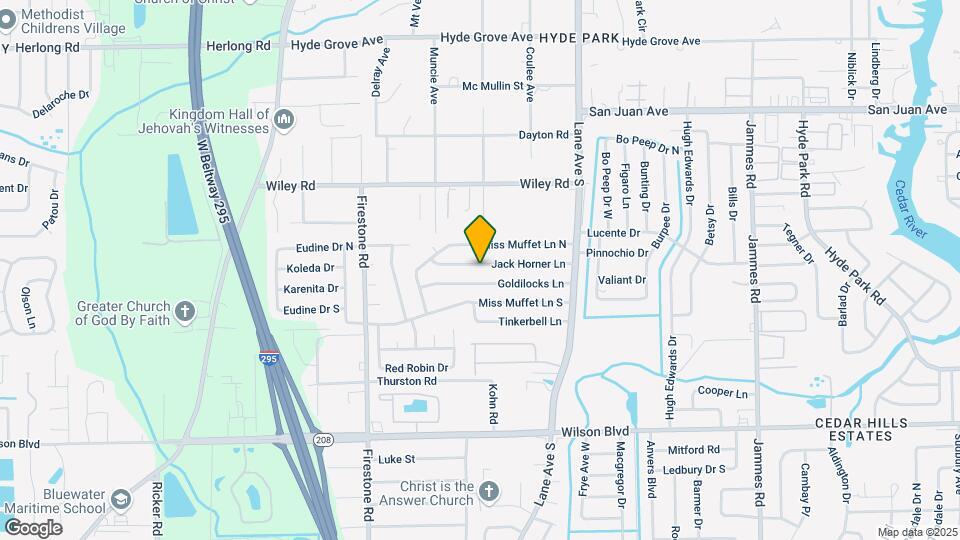 6906 Jack Horner Ln Map and Location Details
