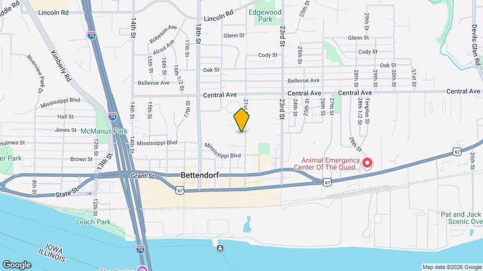 636 21st St Map and Location Details