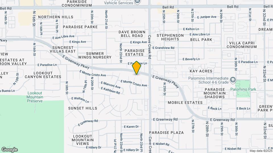 15851 N 23rd St Map and Location Details