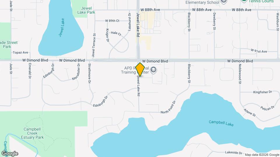 9309 Jewel Lake Rd Map and Location Details