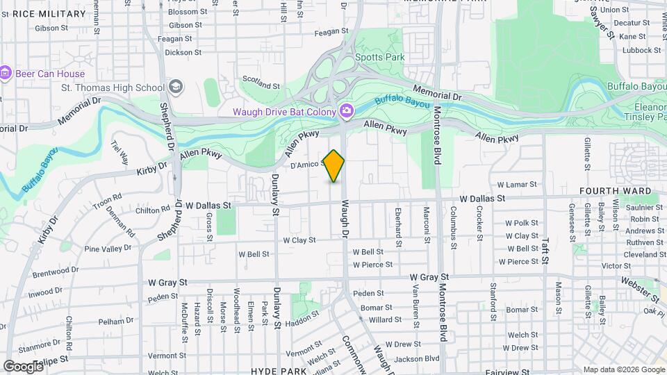 825 Rosine St Map and Location Details