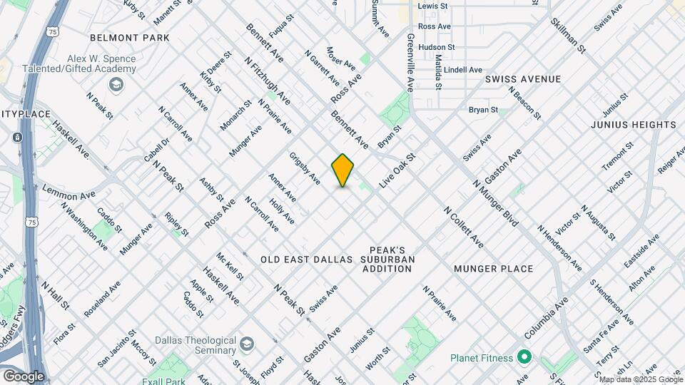 4718 Bryan St Mapa y Detalles de la Ubicación