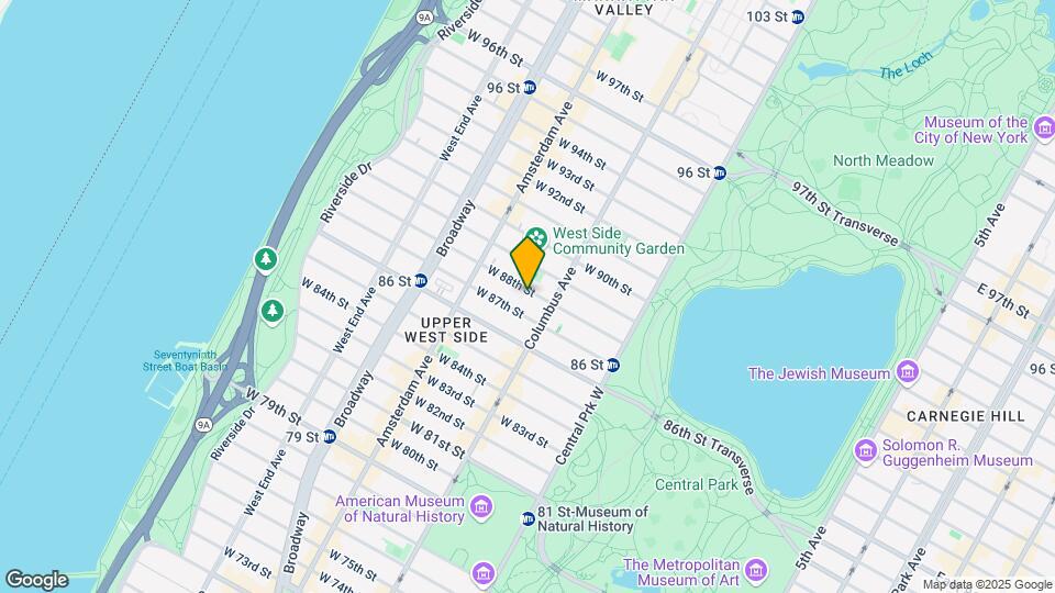 130 W 88th St Map and Location Details