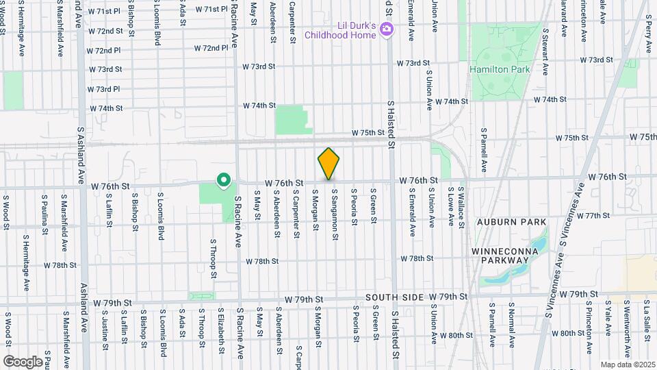 7600 S Sangamon St Map and Location Details