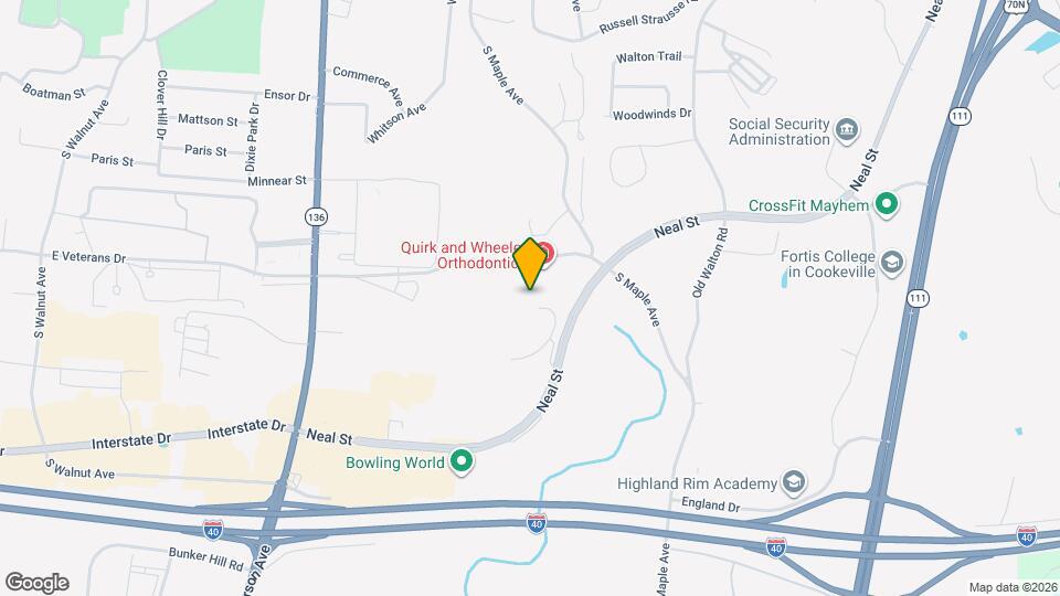 1319 Meridian St Map and Location Details