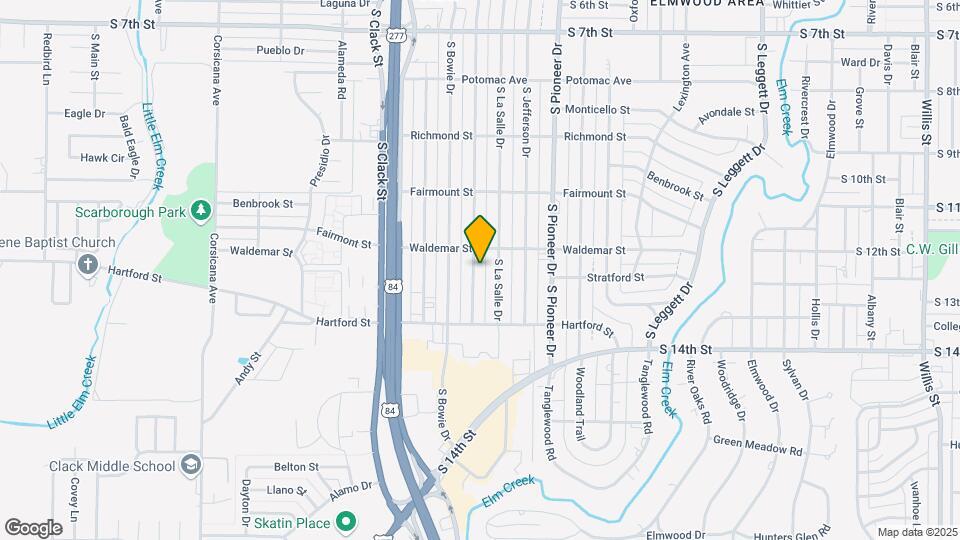1317 S San Jose Dr Map and Location Details