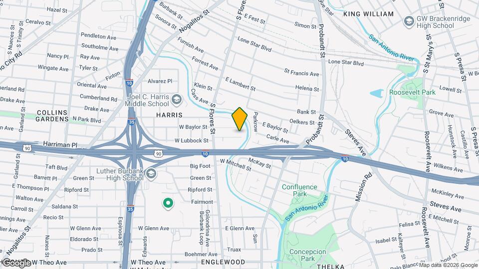 231 E Lubbock St Map and Location Details