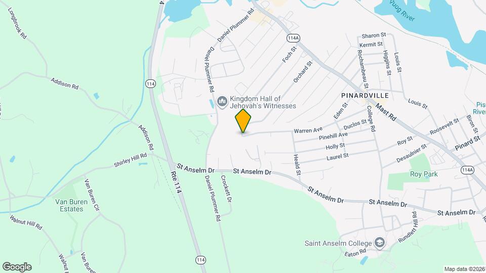 1 Pinardville Heights Rd, Unit B Mapa y Detalles de la Ubicación