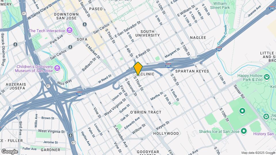 520 S 3rd St Map and Location Details