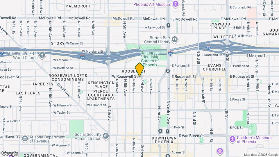 301 W Roosevelt St Map and Location Details