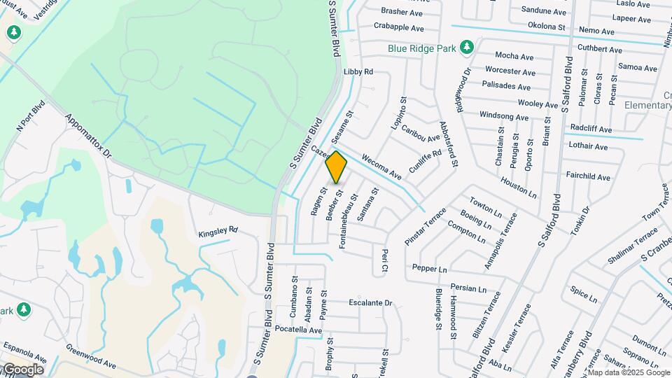 3781 Beeber St Mapa y Detalles de la Ubicación