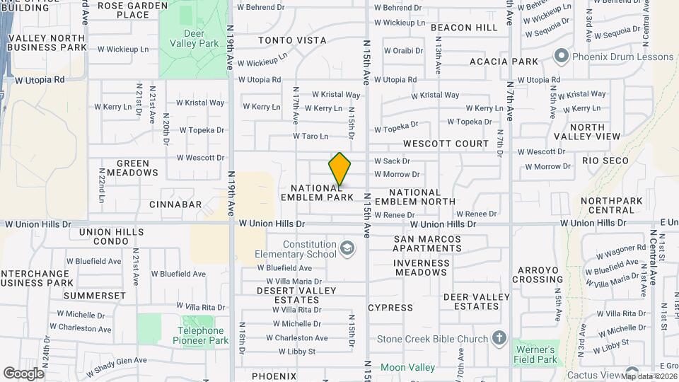 1535 W Rosemonte Dr Map and Location Details