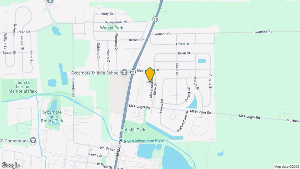 1149 Alexandria Dr Map and Location Details
