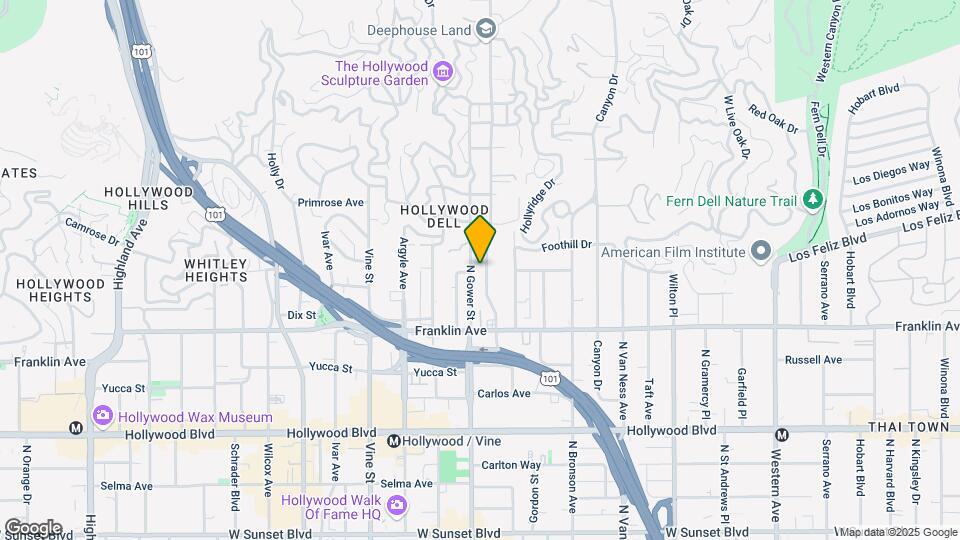 2001 N Beachwood Dr Map and Location Details