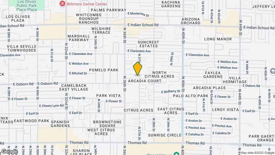 3416 N 37th St-Unit -6 Map and Location Details