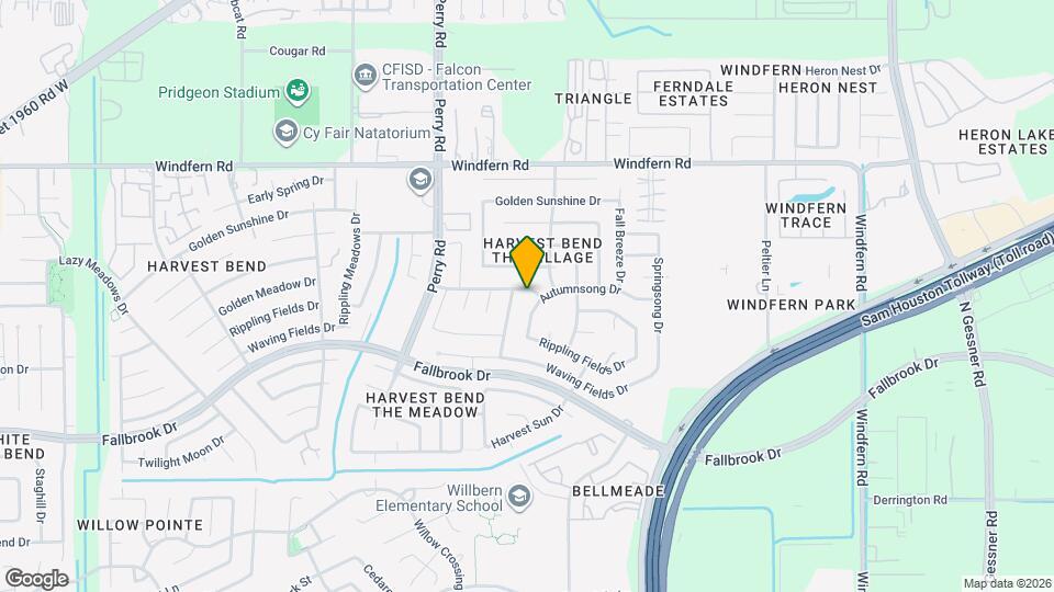 9211 Golden Meadow Dr Map and Location Details