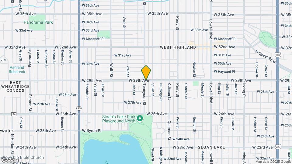 4394 W 29th Ave Map and Location Details