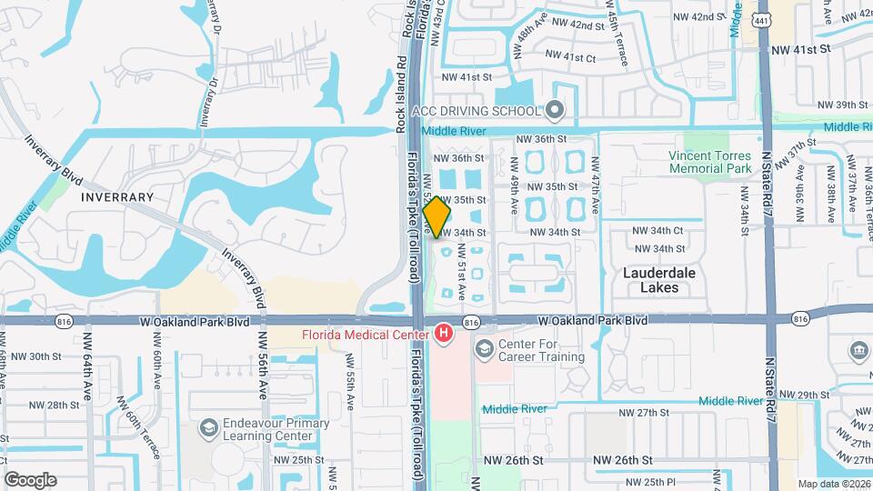 5171 W Oakland Park Blvd Mapa y Detalles de la Ubicación