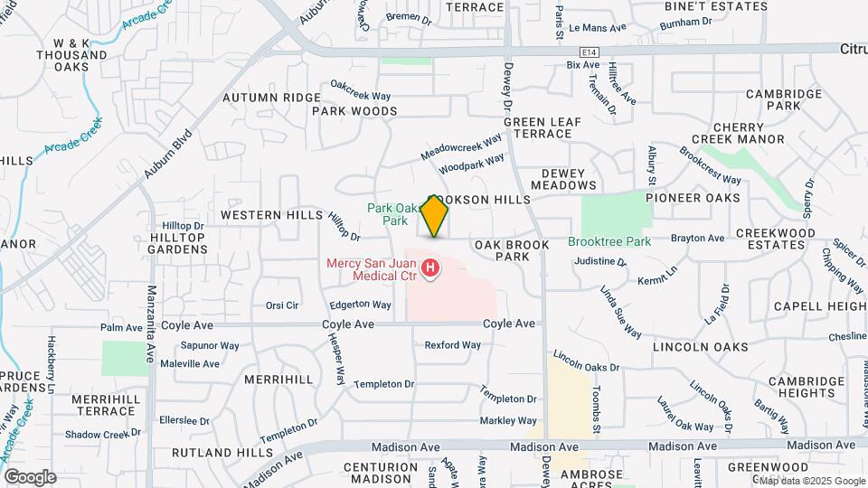 6400 Creekcrest Cir Map and Location Details